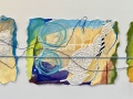 Triptych/ Beach Whimsy 20x57 $2650.